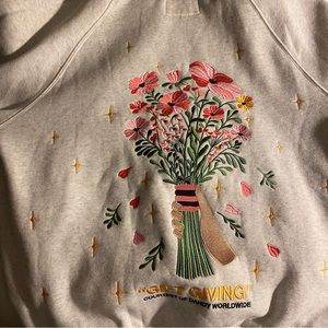 Dandy Worldwide “Gift Giving” Oversized Lux Hoodie in Heather Gray